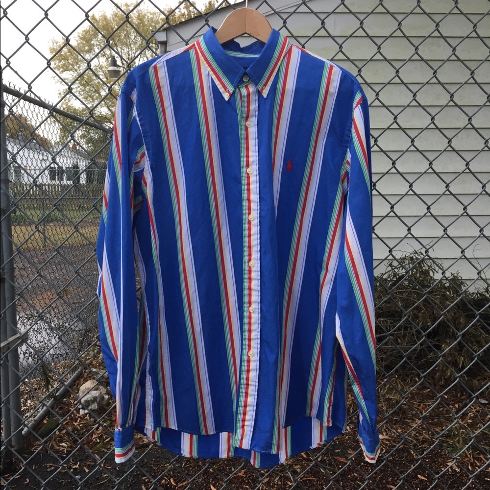 Polo Ralph Lauren Striped Color Block Button Up